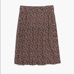 Madewell Side-Button Skirt Petite Blooms NWOT